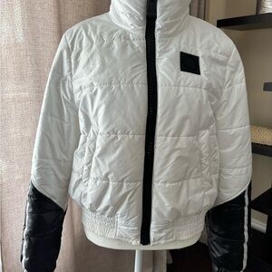 White and Black Puffer Jacket